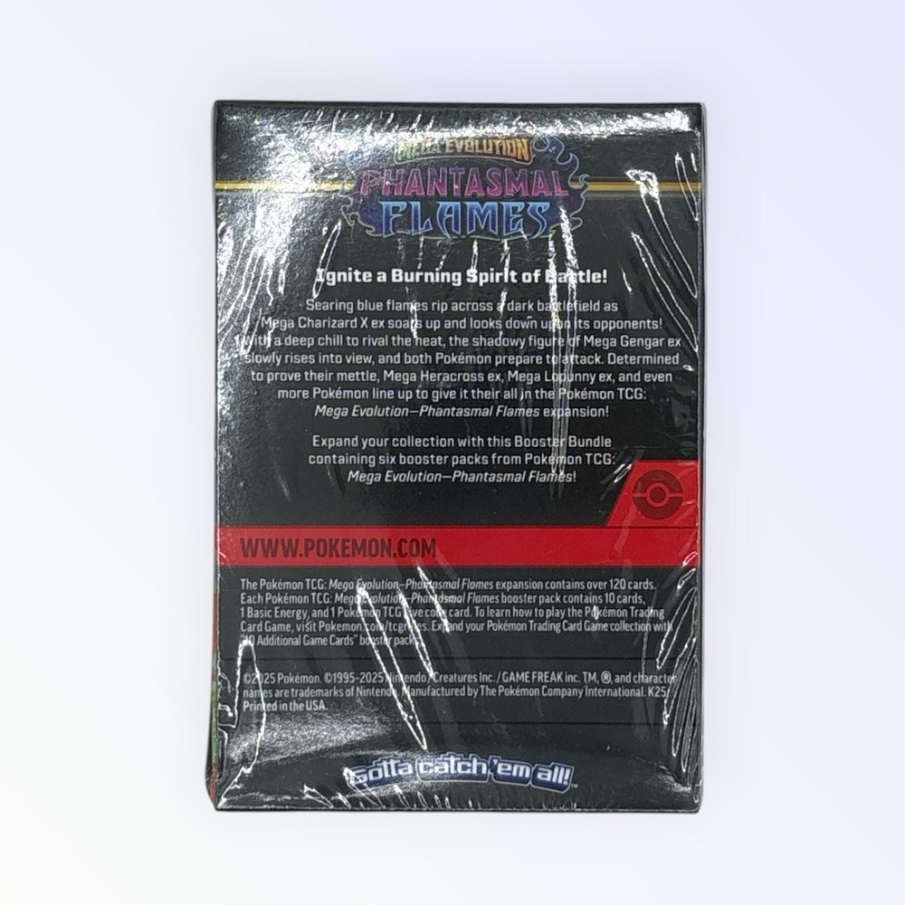 Pokemon TCG Mega Evolution Phantasmal Flames Booster Bundle Sealed - Picture 3 of 3